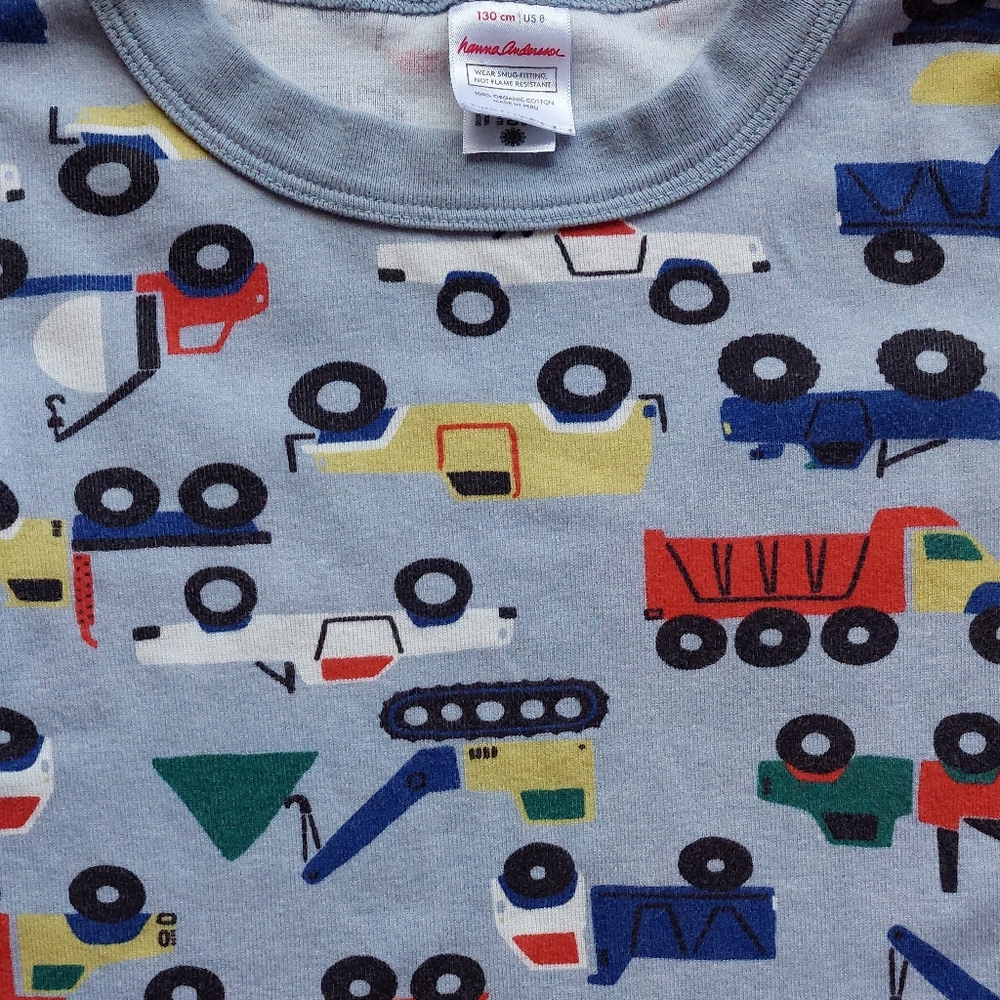 Hanna Andersson vehicle pajamas size 8 - Picture 3 of 16